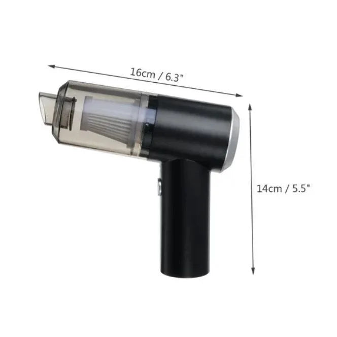 Mini Aspirador Portátil 3 em 1 Recarregável – Limpeza Rápida para Carro e Casa | Poderosa Sucção Wireless